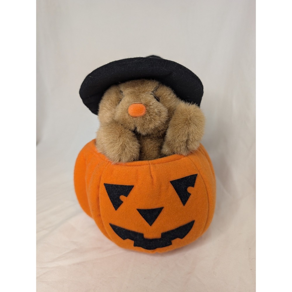 Plush‎ Creations Inc Halloween Plush Witch Bear Jack O' Lantern Hand Puppet 1995